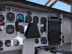 GA-8 Airvan Cockpit.